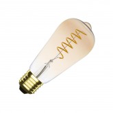 Bombilla LED E27 Regulable Filamento Espiral Gold Big Lemon ST64 4W
