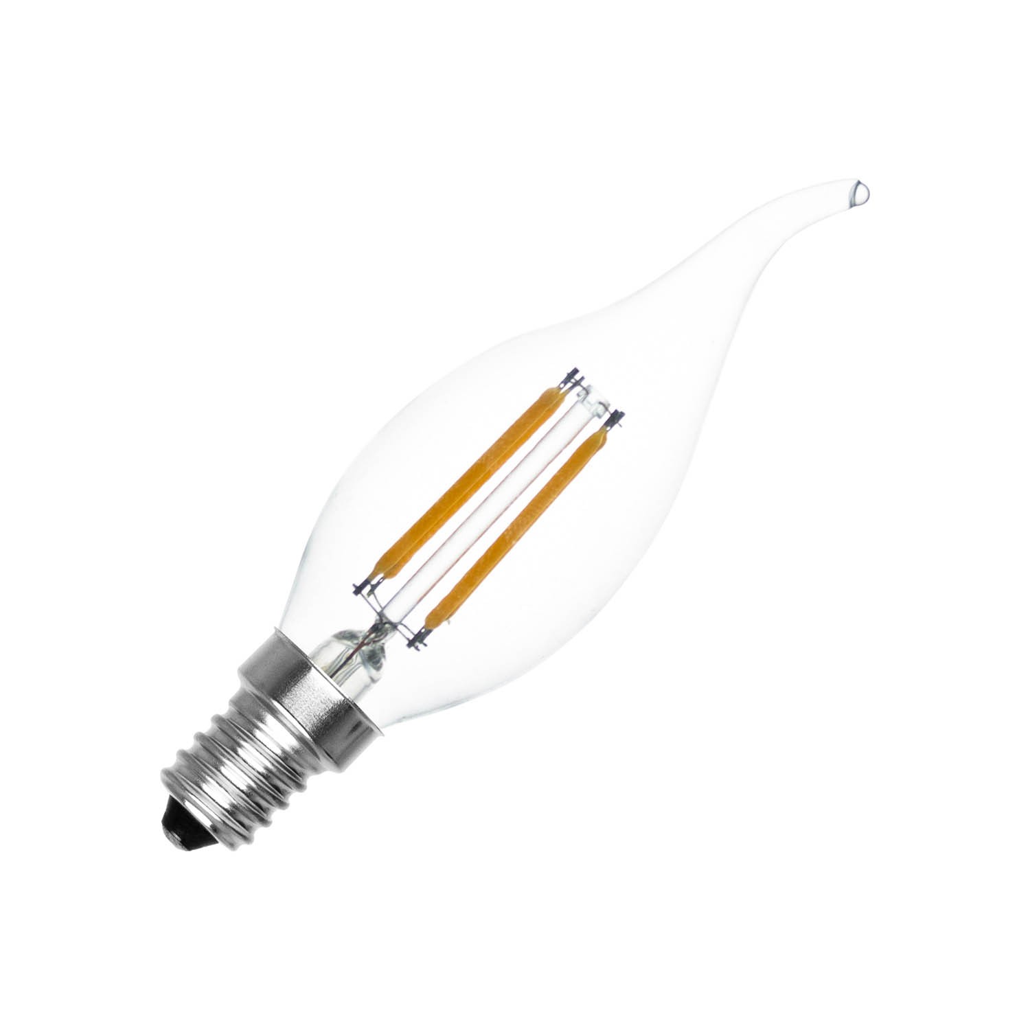 Olucia TUELO - E14 bombilla LED filamento - 4W - 2200K - Regulable - Á