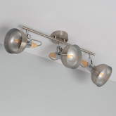 Foco Orientable Emer 3x Lineal Plata